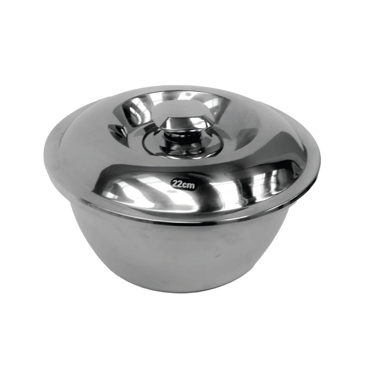 Steel Bowl with Lid 22cm