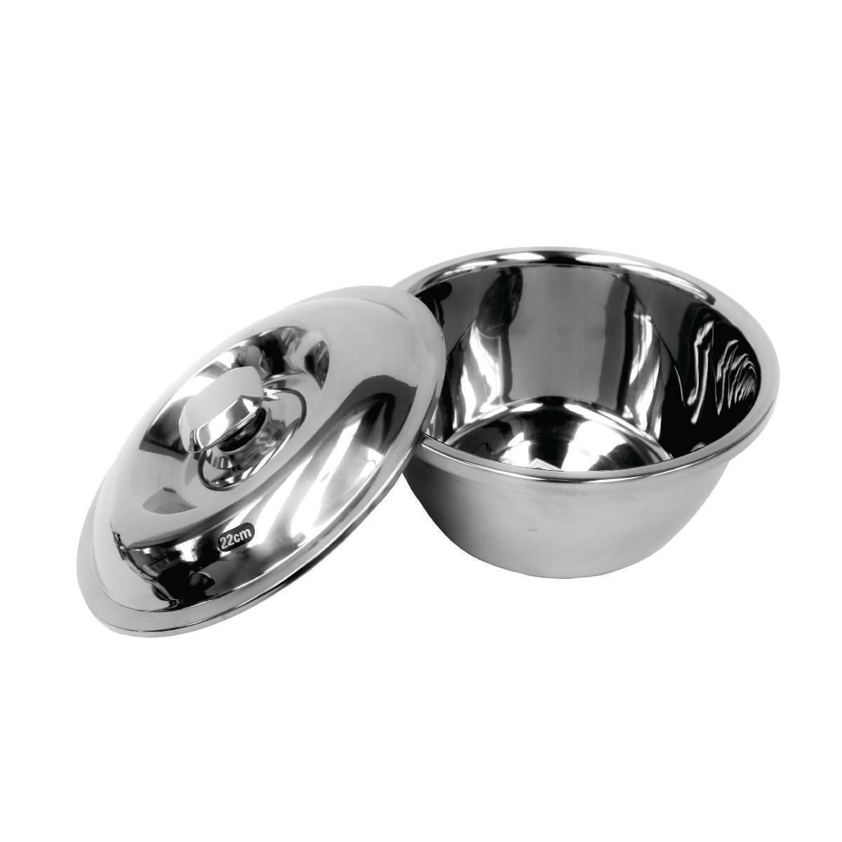 Steel Bowl with Lid 22cm