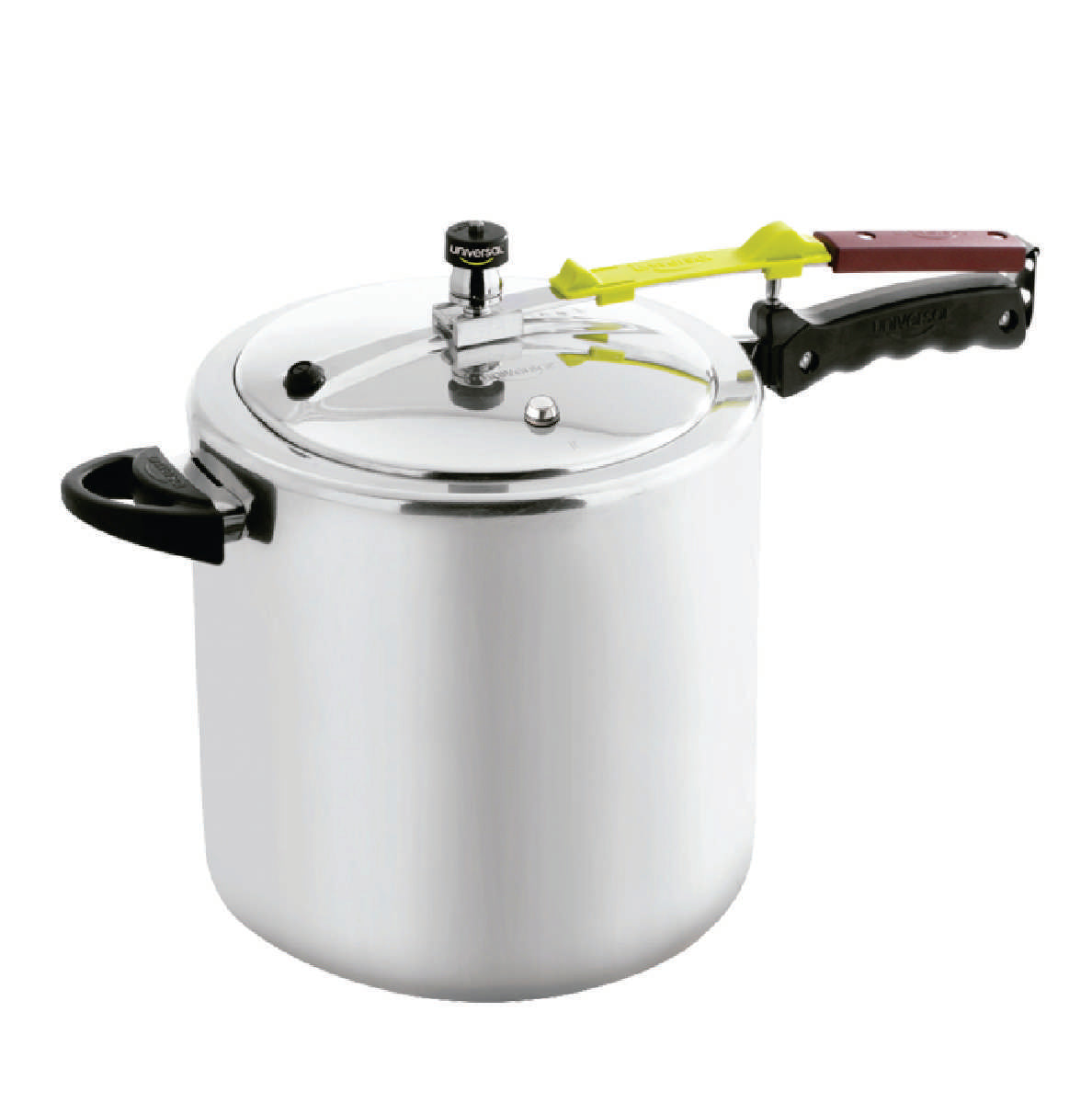 UNIVERSAL 13LT PRESSURE COOKER GREEN HANDLE
