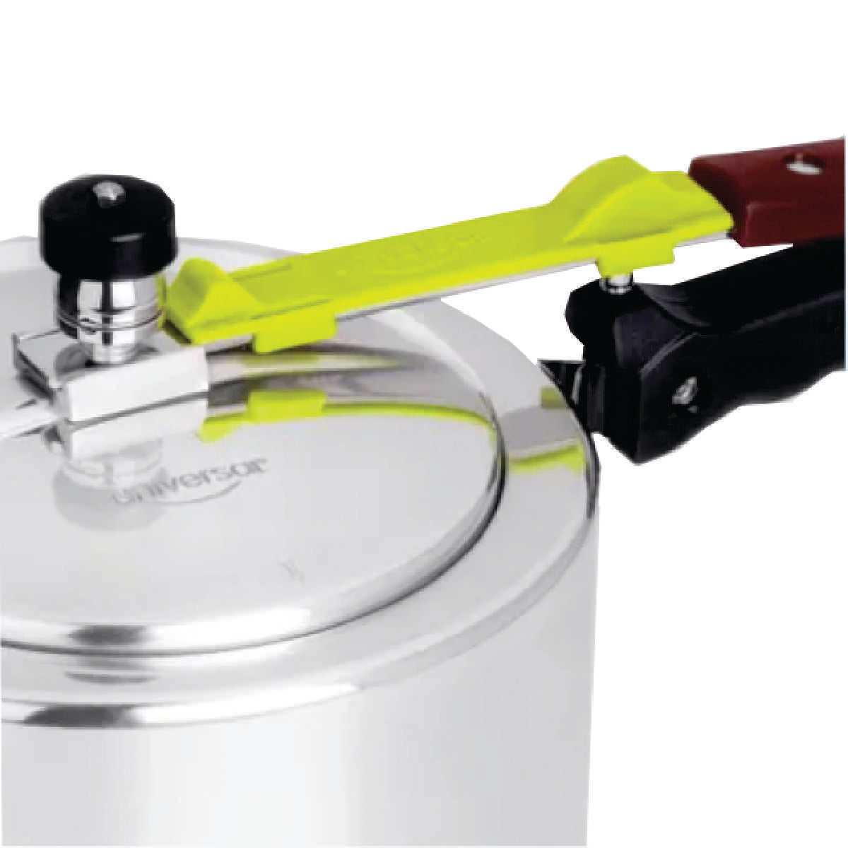 UNIVERSAL 13LT PRESSURE COOKER GREEN HANDLE