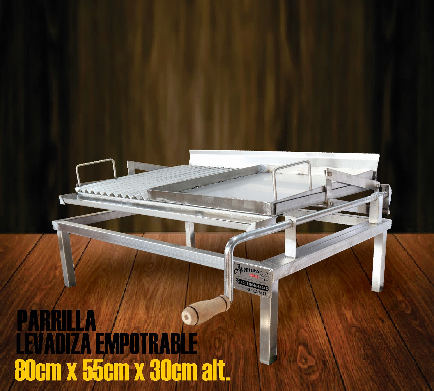 PARRILLA LEVADIZA EMPOTRABLE AVENTURA