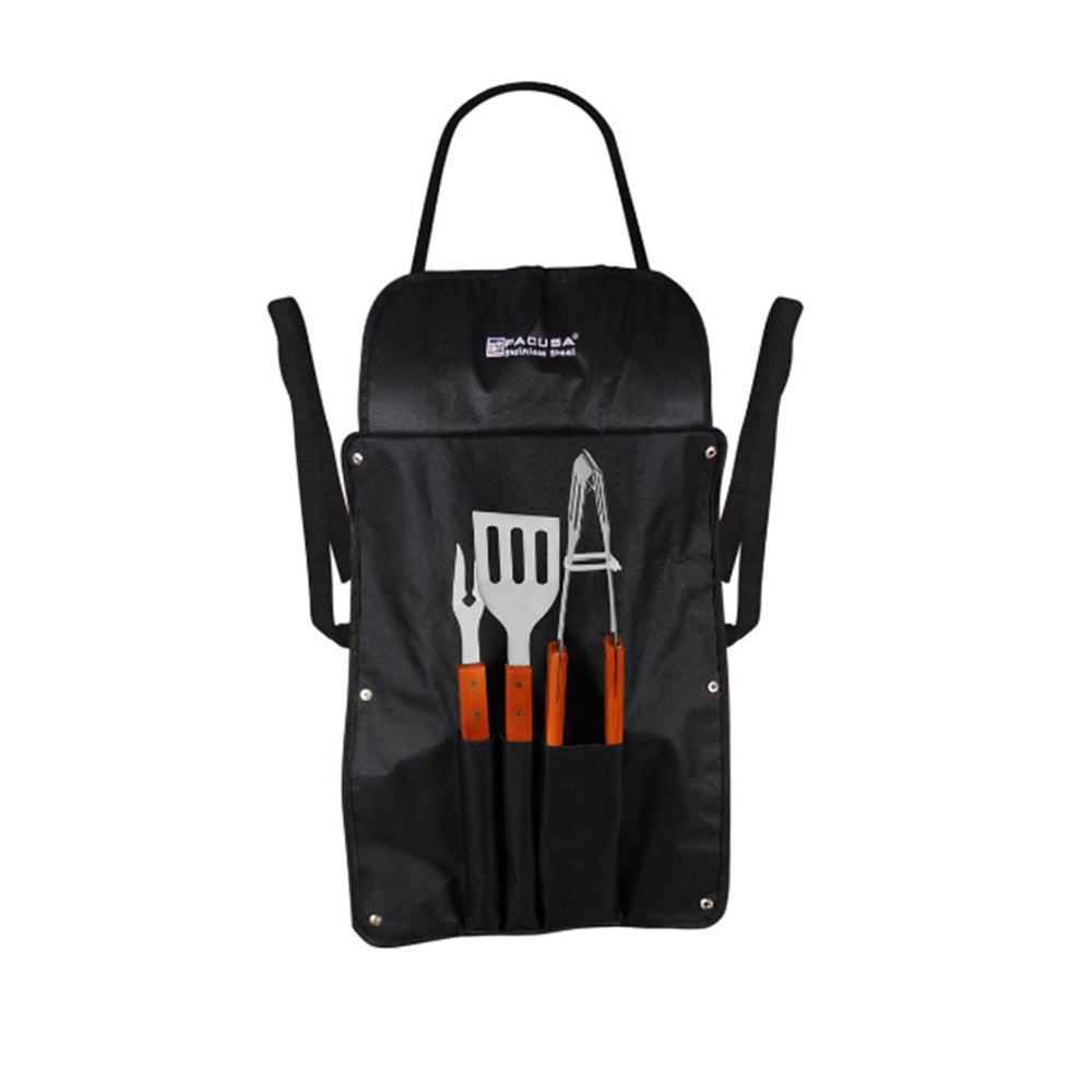 SET OF GRILL UTENSILS 3PCS + APRON