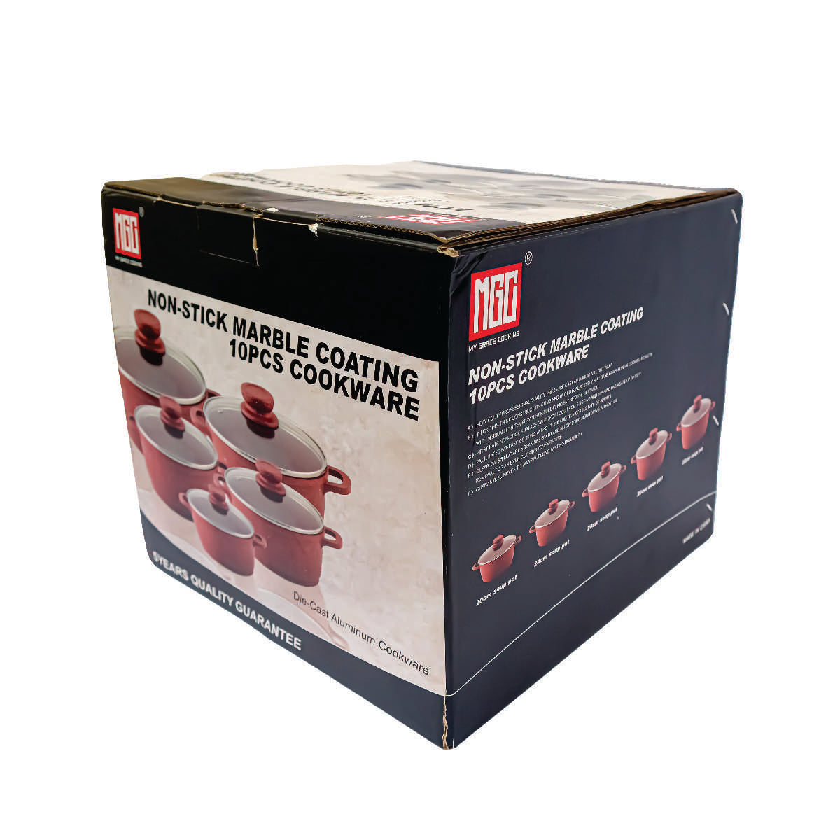 POT SET 10PCS VOLCANIC ROCK