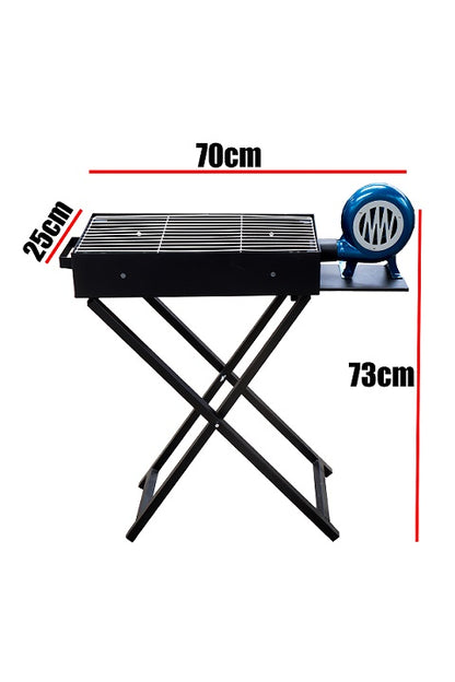 FOLDING GRILL WITH BLOWER