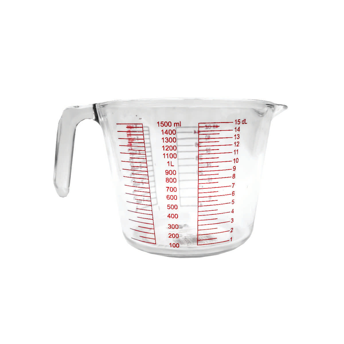 TAZA DE MEDICIÓN DE VIDRIO 1500ml